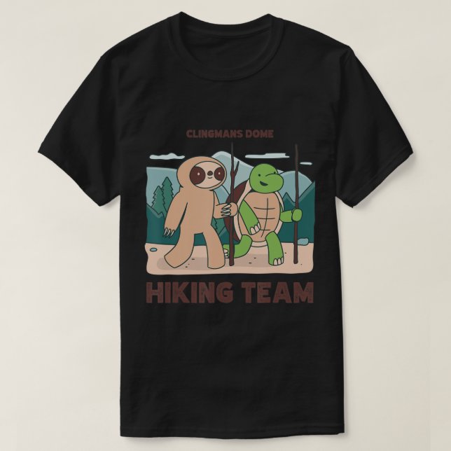 T-shirt Clingmans Dome hiking team climbing expedition Cam (Design devant)
