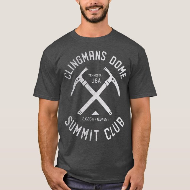 T-shirt Clingmans Dome Summit Club I escalade Clingmans (Devant)