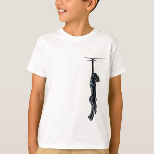 T-shirt Clingy Black Lab Off-Leash Art™