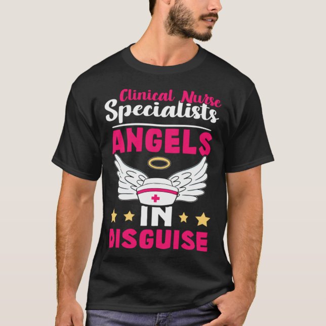 T-shirt Clinical Nurse Specialists Angels in Disguise (Devant)