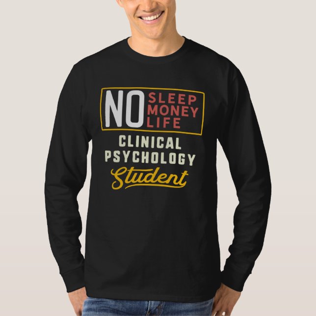 T-shirt Clinical Psychology Major Studen Graduation (Devant)