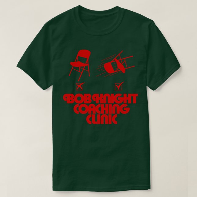T-shirt Clinique de coaching Bob Knight (Design devant)