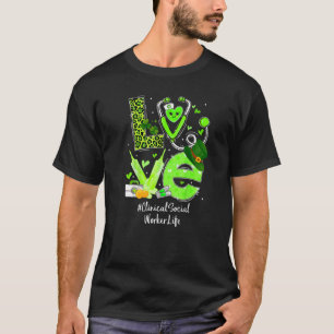 T-shirt Clinique Social Travailleur Infirmière Vie Amour C