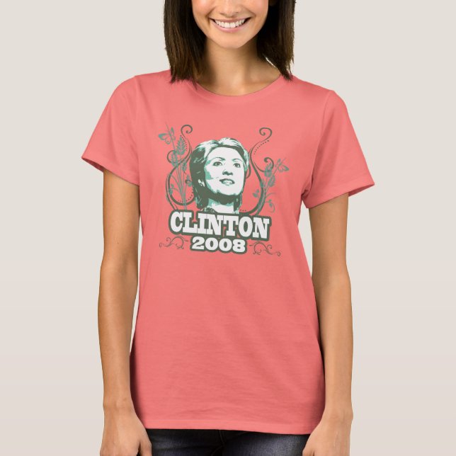 T-shirt Clinton 08 Papillons (Devant)
