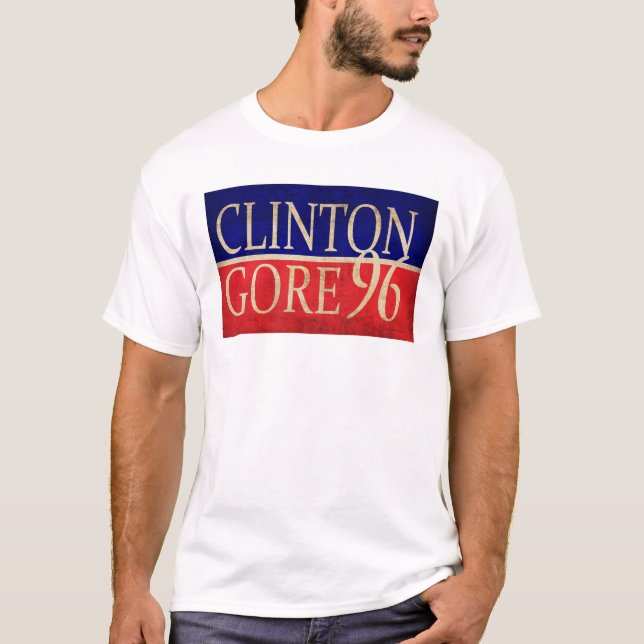 T-shirt Clinton Gore 96 (Devant)