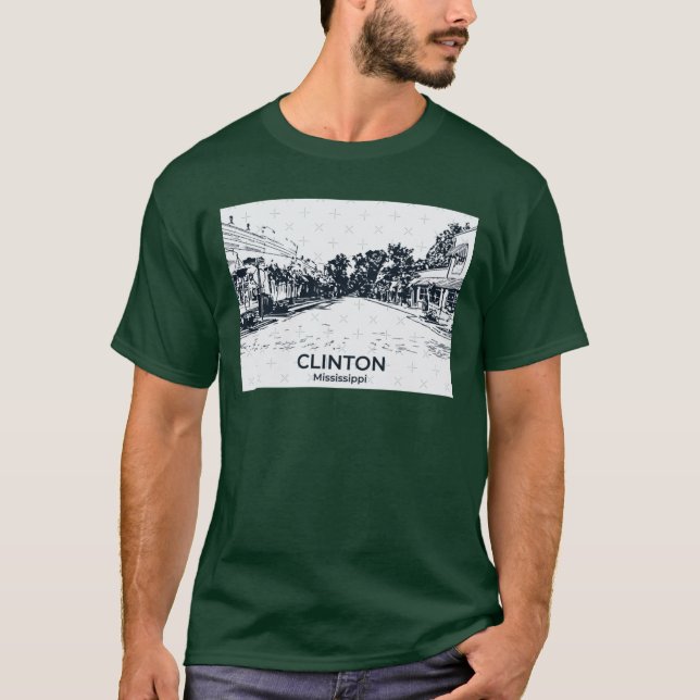 T-shirt Clinton Mississippi (Devant)