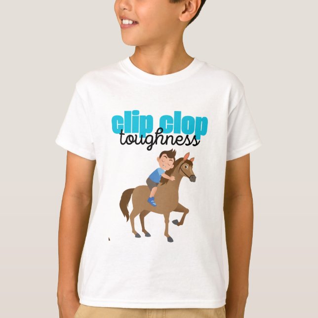 T-shirt clip clop boy hugs (Devant)