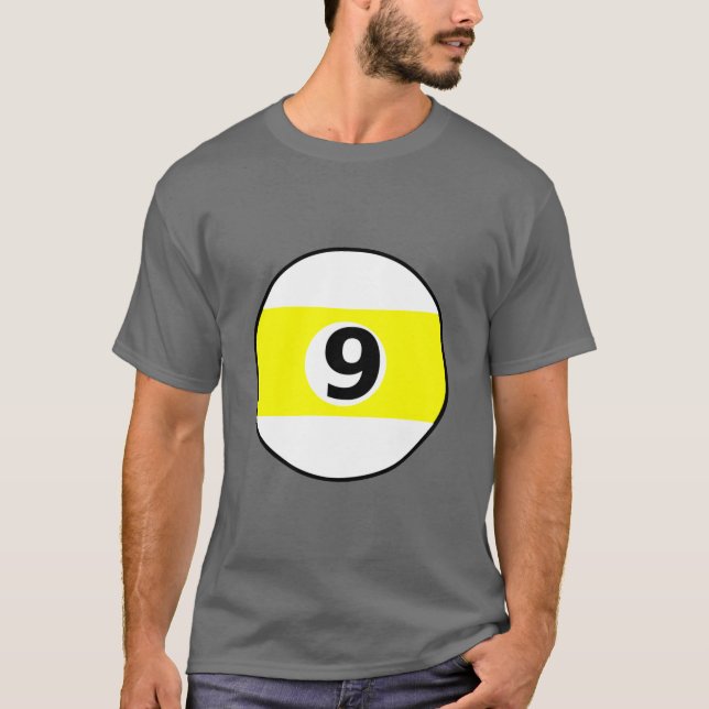 T-shirt clipart de 9 boules (Devant)