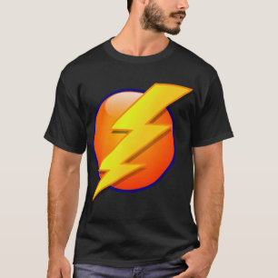 T-shirt clipart vecteur énergie de foudre
