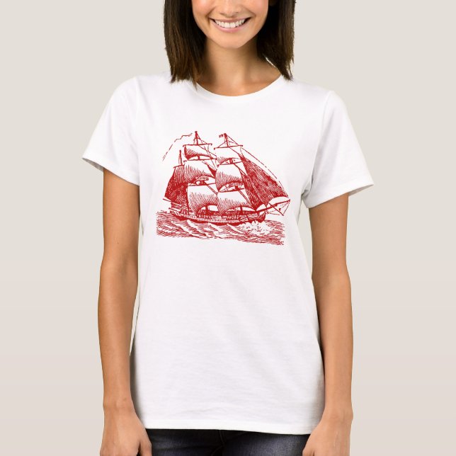 T-shirt Clipper - Rouge rubis (Devant)