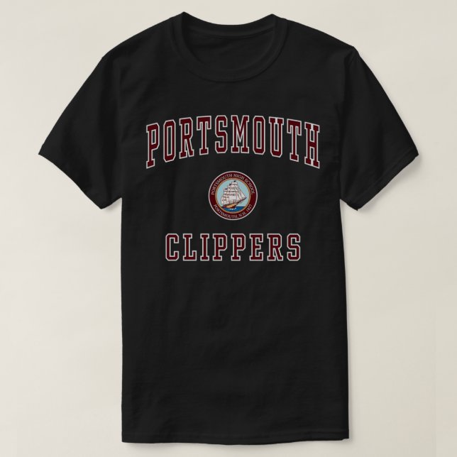 T-shirt Clippers du lycée de Portsmouth (Design devant)