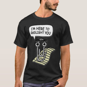 T-shirt Clippy Je suis ici pour vous éclairer