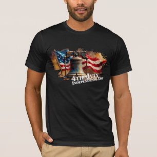 T-shirt Cloche de la Liberté pour la célébration du 4 juil