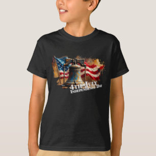 T-shirt Cloche de la Liberté pour la célébration du 4 juil