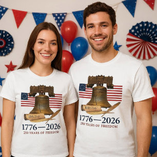 T-shirt Cloche de la liberté Unisexe America 250