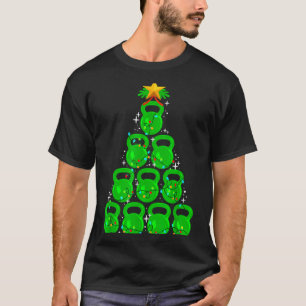 T-shirt Cloche de Noël Kettlebell Gym Entraînement Fitness