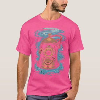 T-shirt Cloche de plongée du casque de plongée
