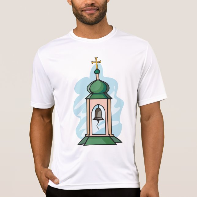 T-shirt Clocher de l'église orthodoxe rustique (Devant)