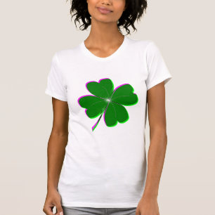 T-shirt Clocher quatre feuilles brillant