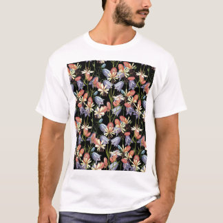 T-shirt Cloches de Campion à échelle : aquarelle Florale