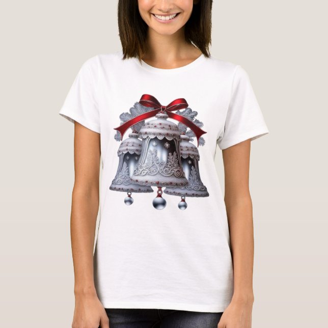 T-shirt Cloches en argent (Devant)