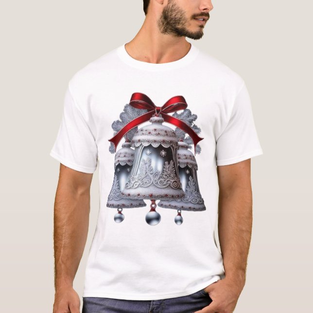 T-shirt Cloches en argent (Devant)