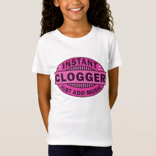 T-Shirt Clogger instantané ajoutent juste le rose de