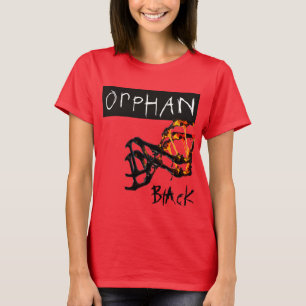 T-shirt Clone noir orphelin Sarah copiée