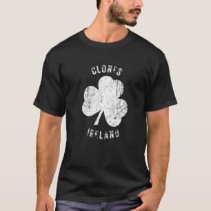 T-shirt Clones Irlande Shamrock Vintage Revêtement déçu