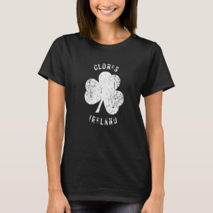 T-shirt Clones Irlande Shamrock Vintage Revêtement déçu