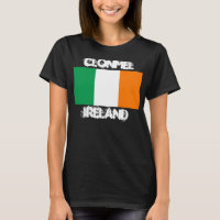 Clonmel, Irlande avec drapeau irlandais