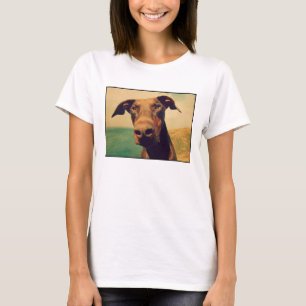 T-shirt Closeudo drôle d'un chien Doberman naturel