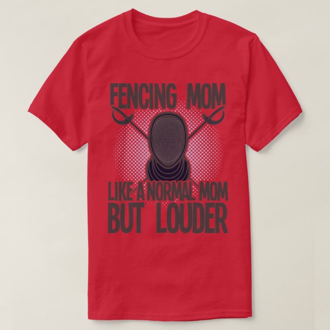 T-shirt Clôture De La Cloison Maman Comme Une Mère Normale (Design devant)