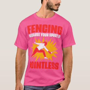 T-shirt Clôture De L'Épée Drôle Lutte Sportive Pour Un Fen
