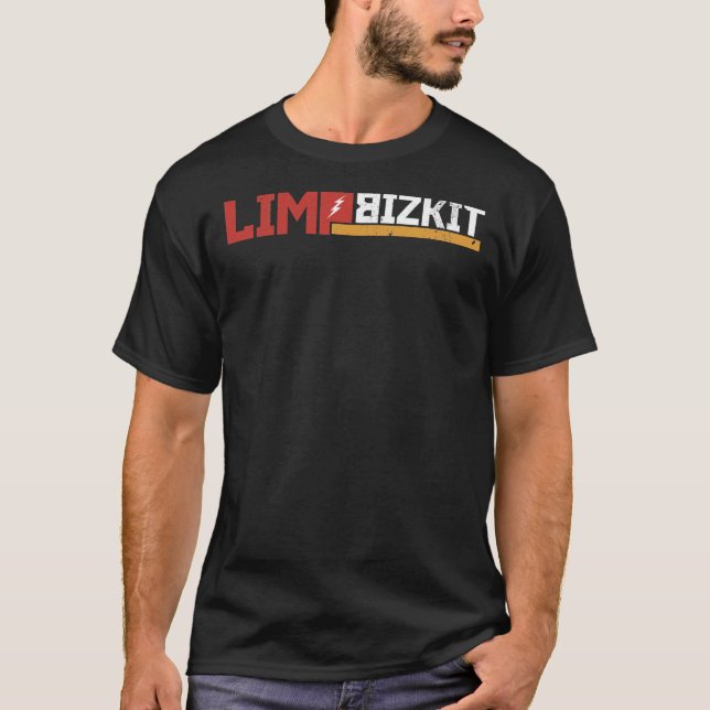 T-shirt Clôture de logo Limp Bizkit Grunge Rapcore   (Devant)