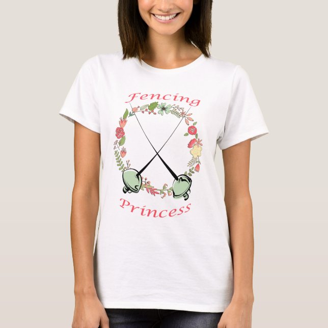 T-shirt Clôture de princesse Floral Foils (Devant)