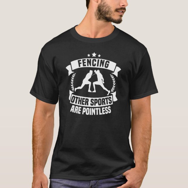 T-shirt Clôture d'épée Fencer (Devant)