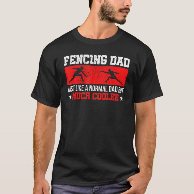 T-shirt Clôture Papa Comme Normal Mais Beaucoup Glacière (Devant)