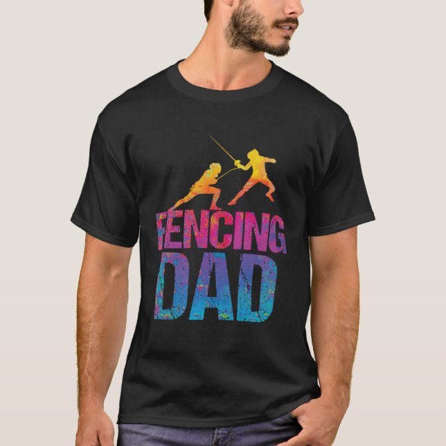 T-shirt Clôture père épée Fencer 2 (Devant)