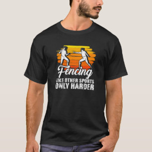 T-shirt Clôture Sport Duel Fencer Epee Rapier Sabre Fête