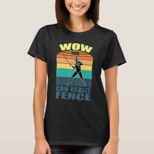 T-shirt clôture Sport Plastron Epee Saber Fencer Quo