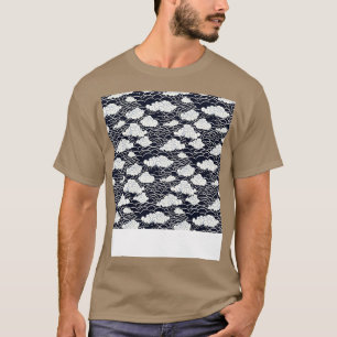 T-shirt Cloud Motif sans couture Sky Cloudscape Jour flott