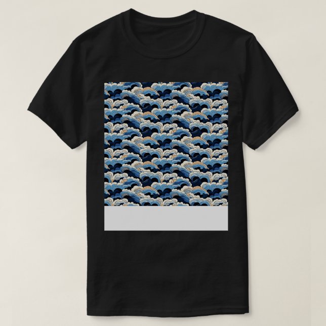 T-shirt Cloud Motif sans couture Sky Cloudscape Jour flott (Design devant)
