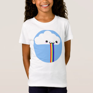 T-Shirt Cloud Puking Rainbow Tee - shirt