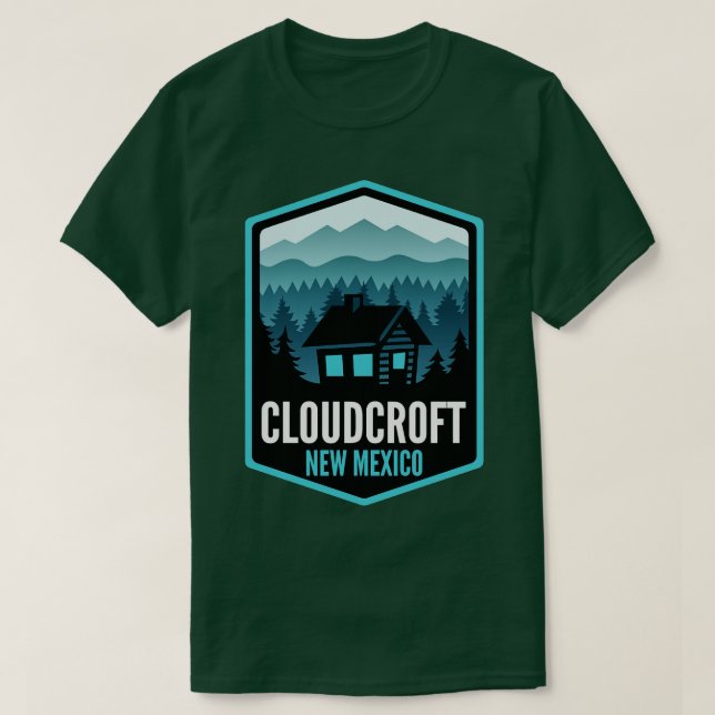 T-shirt Cloudcroft New Mexico Mountain Cabine (Design devant)