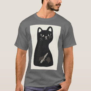 T-shirt Clous de classement pour chat noir Premium