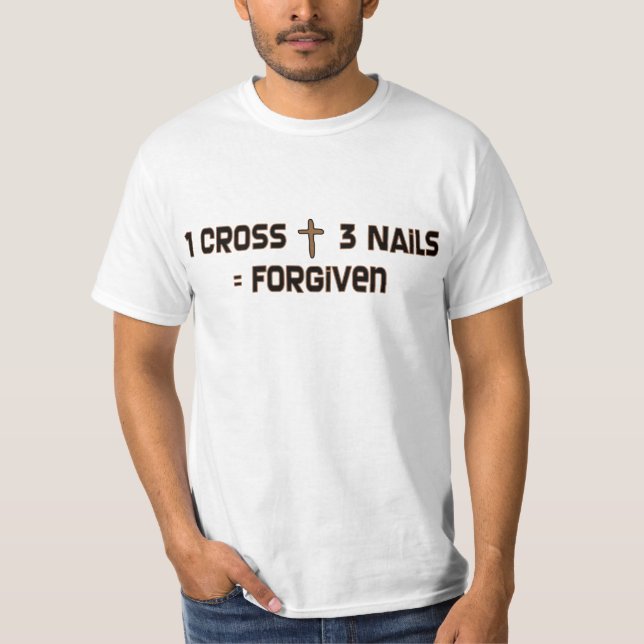 T-shirt Clous d'une croix trois indulgents (Devant)