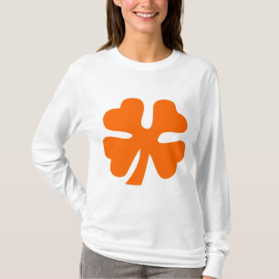 T-shirt Clover à quatre feuilles - orange