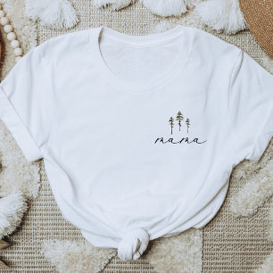 T-shirt CLOVER Elégante Pine Tree Forest Mama