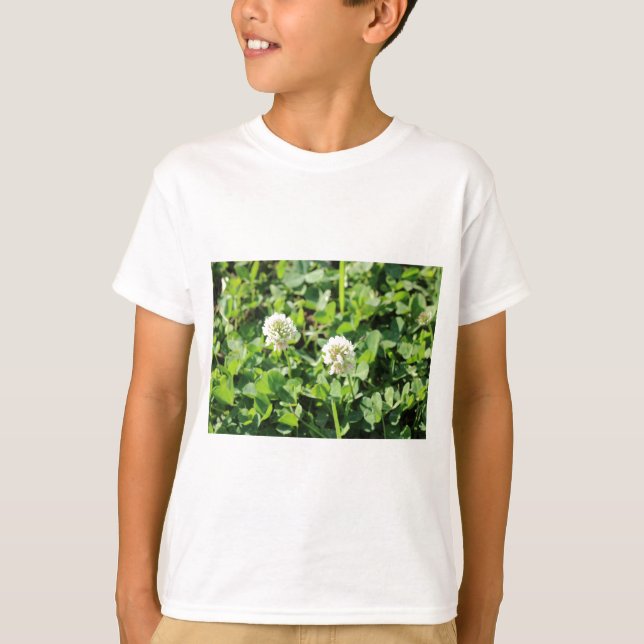 T-shirt Clovers et fleurs (Devant)